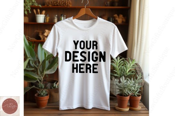 Bella Canvas 3001 Hanging Mockup: Graphics & T-Shirts