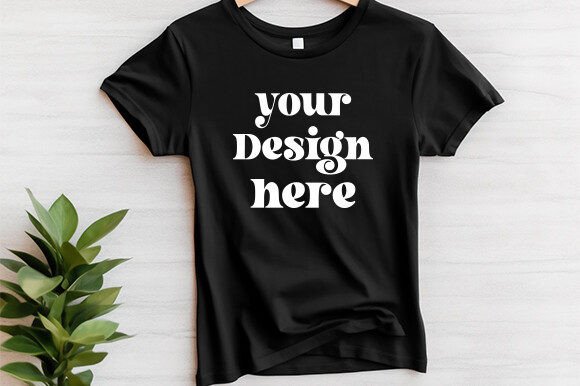 Bella Canvas 3001 Hanging Mockup Vol 102: Graphics for T-Shirts