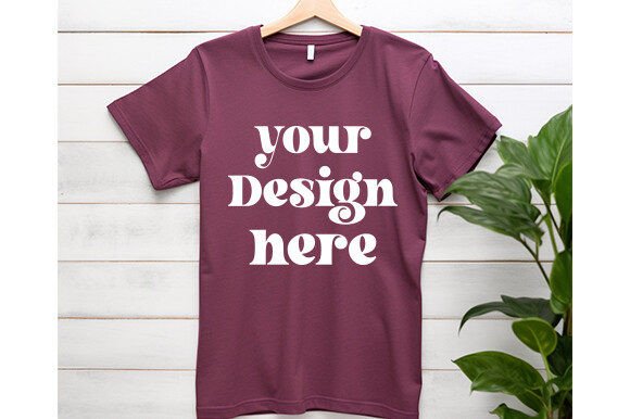 Bella Canvas 3001 Hanging Mockup Vol 122: Graphics for T-Shirts