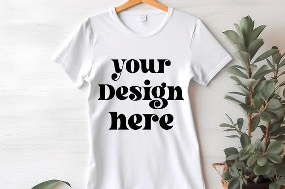 Bella Canvas 3001 Mockup: Graphics for T-Shirts