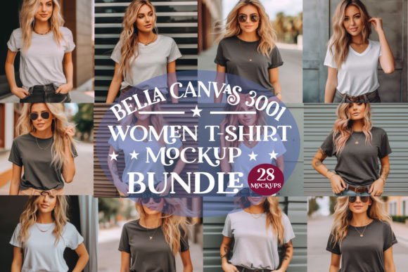 Bella Canvas 3001 Mockup: T-Shirts & Graphics