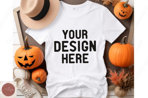 Bella Canvas Fall T-shirt Mockup 6 Graphics