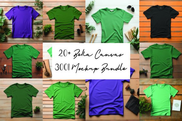 Bella Canvas Mockup Bundle: Graphics for T-Shirts