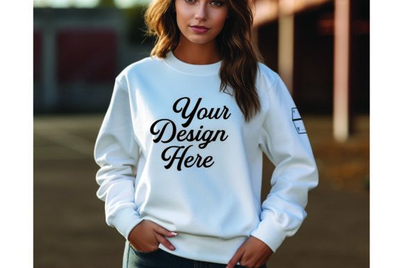 Football Woman Mockup: Graphics for Hoodies Sweatshirts