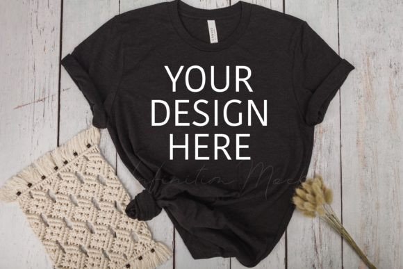 Graphics for T-Shirts: Bella Canvas 3001 Mockup Free
