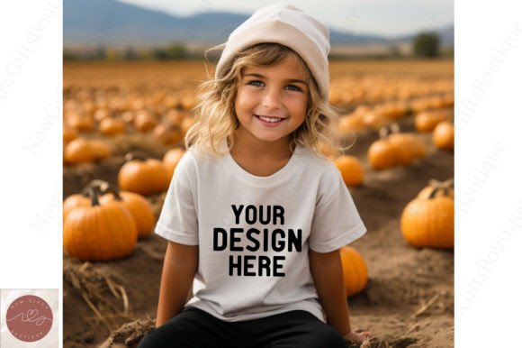 Halloween Baby T-shirt Mockup 3: Graphics for Baby Kids Clothing