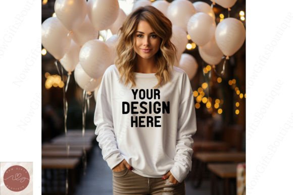 Happy New Year Sweatshirt Mockup 7 Graphics Review