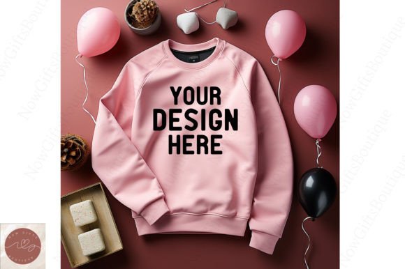 New Year Sweater Mockup: Hoodies Sweatshirts Graphics