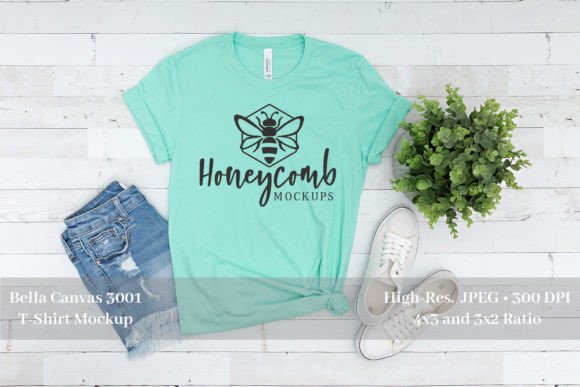 Review: 2001 Heather Mint T-Shirt Mockup for Designers