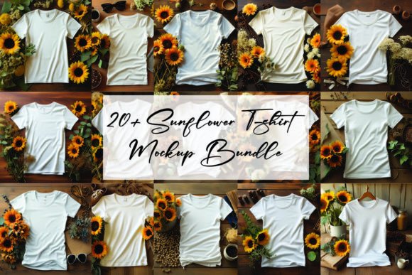 Review: Sunflower T-Shirt Mockup Bundle for Embroidery